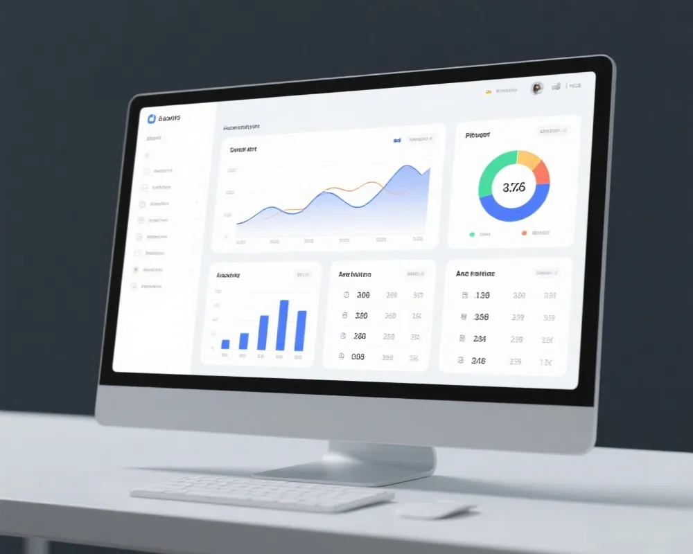 数据分析图表界面示意图